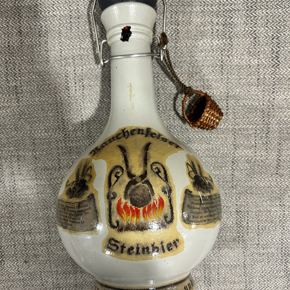 RAUCHENFELSER STEINBIER BOTTLE & STRAINER RAUCHENFELSER STEIN & BAIL STRAINER